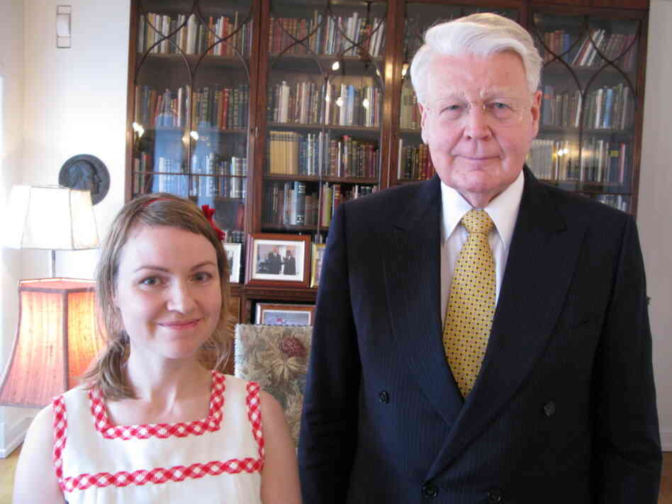 Heiða Dóra Jónsdóttir with Ólafur Ragnar Grímsson, the president of Iceland. Heiða Dóra Jónsdóttir with Ólafur Ragnar Grímsson, the president of Iceland.